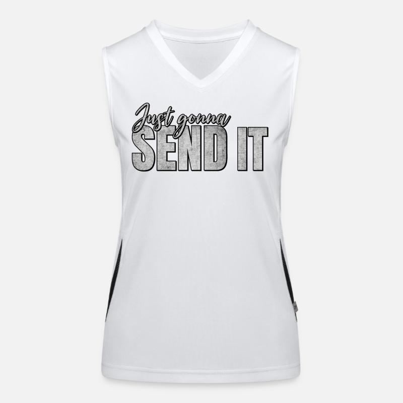 Just Gonna Send It Funktionelles Kontrast-Tank Top für Frauen
