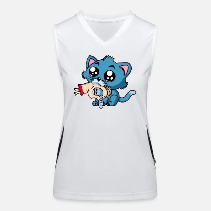 Hungry kitten Women's Functional Contrast Tank Top
