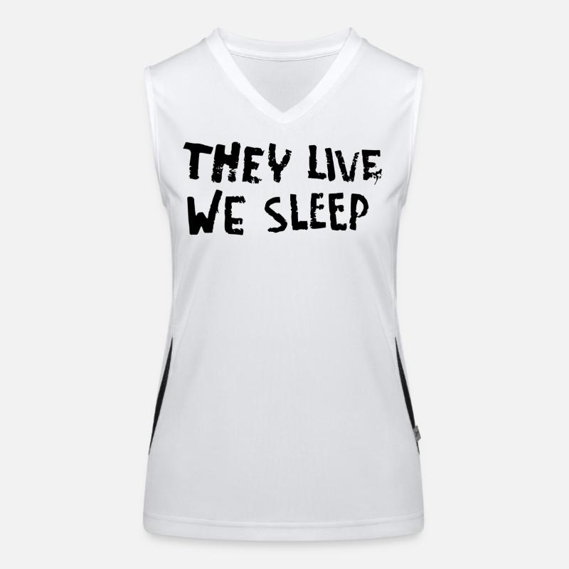 They Live - We Sleep Funktionelles Kontrast-Tank Top für Frauen