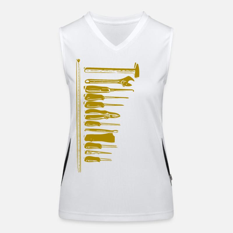 Werkzeug Funktionelles Kontrast-Tank Top für Frauen
