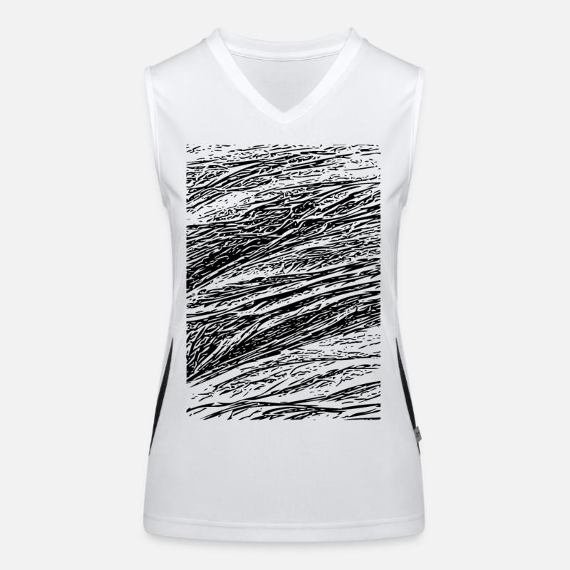 Creative Abstract Women's Functional Contrast Tank Top
