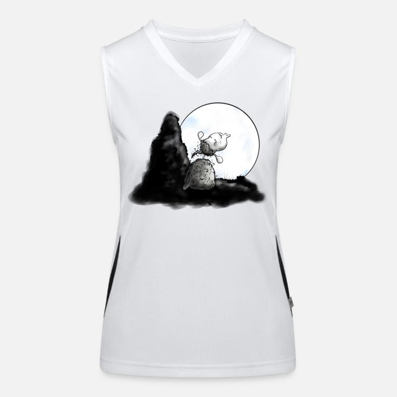 Wolf Schäfchen - Schaf - Sheep Funktionelles Kontrast-Tank Top für Frauen