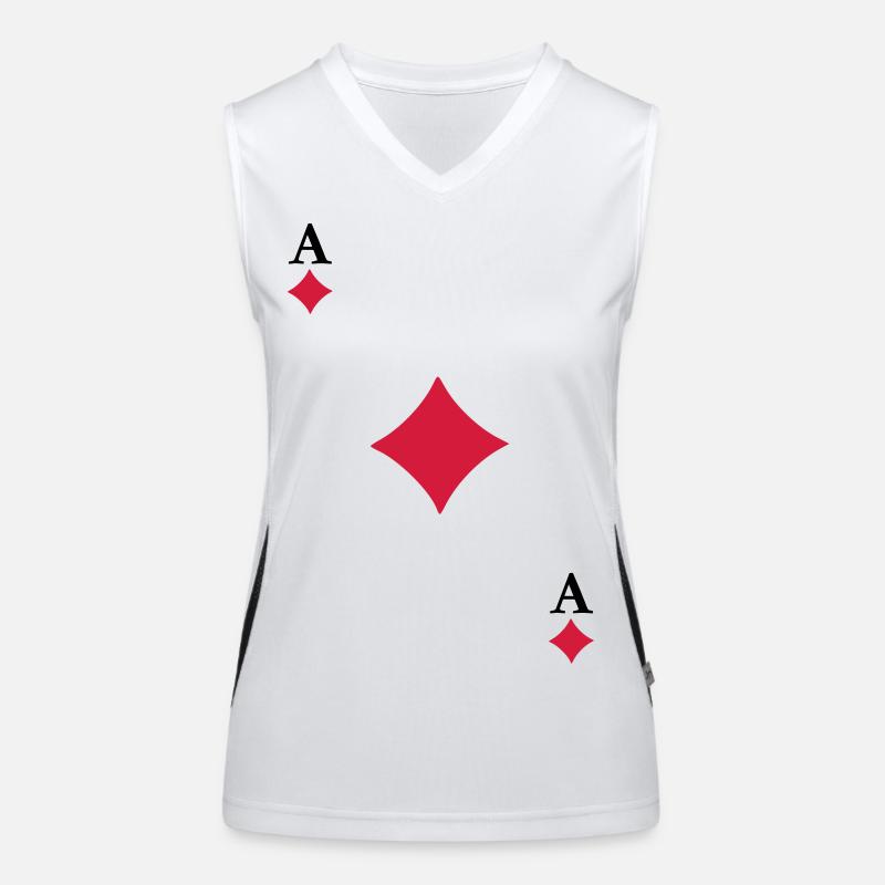 As de Carreau Débardeur respirant contrasté Femme