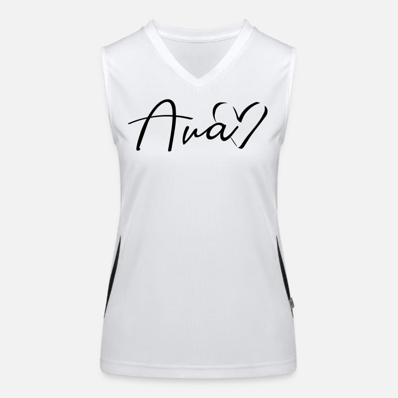 Ava Name Vorname Funktionelles Kontrast-Tank Top für Frauen