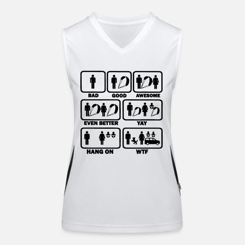 kite surfing boarding gift Women's Functional Contrast Tank Top
