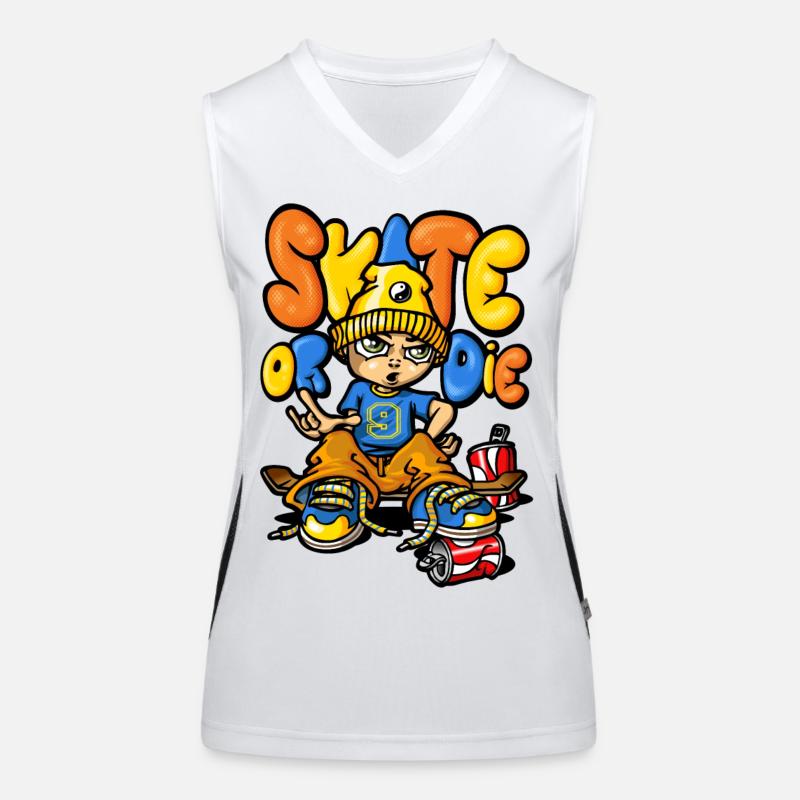 Skate et graffitis Débardeur respirant contrasté Femme