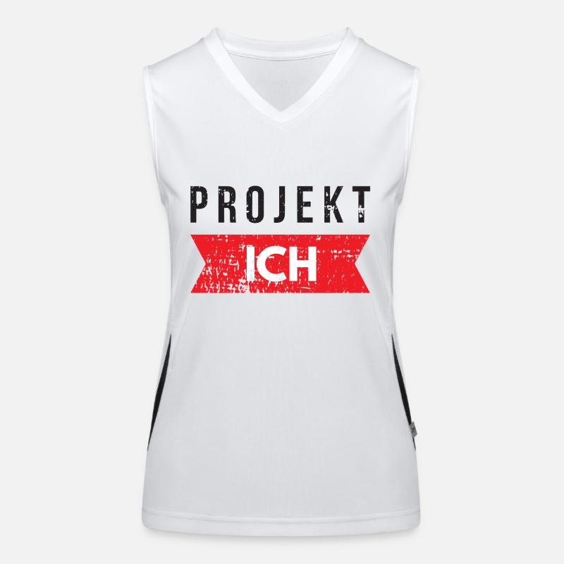 Selbstmotivation Funktionelles Kontrast-Tank Top für Frauen