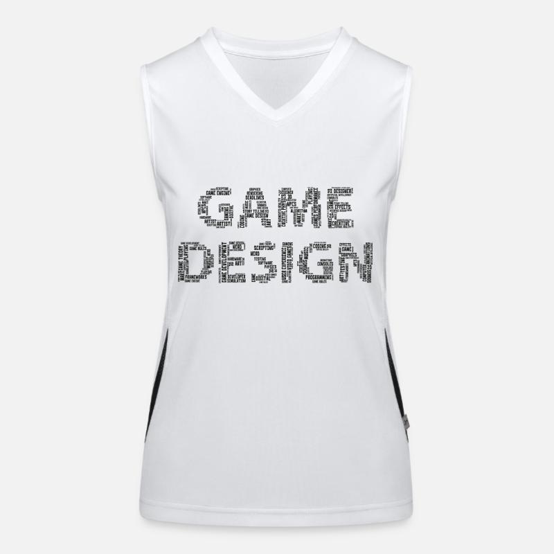 Game Design Funktionelles Kontrast-Tank Top für Frauen