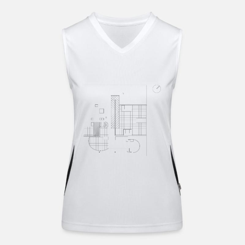 ARCHITECTURE Plan Débardeur respirant contrasté Femme