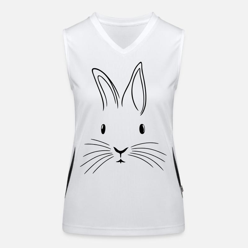 Minimalist Easter Easter Floppy Ear Women's Functional Contrast Tank Top