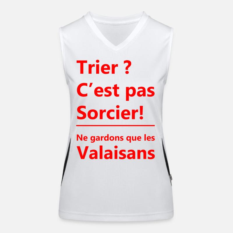 Trier c'est pas sorcier ! Débardeur respirant contrasté Femme