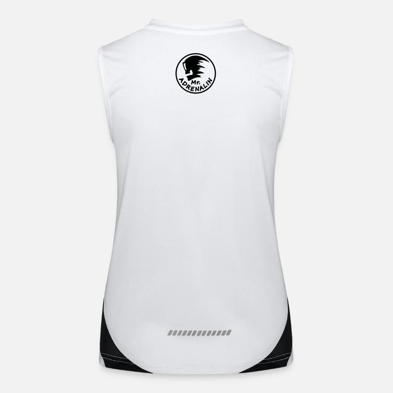 snowmobile stunt Women's Functional Contrast Tank Top