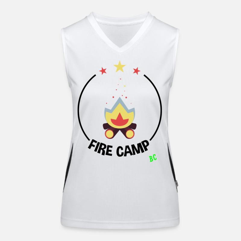 Camp de feu Débardeur respirant contrasté Femme