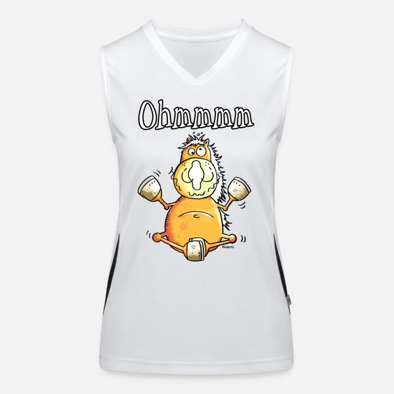 Ohmmmm Pferd - Pferde Funktionelles Kontrast-Tank Top für Frauen