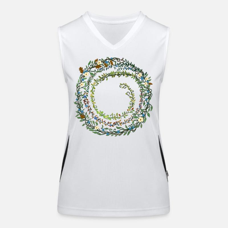 leaves Women's Functional Contrast Tank Top