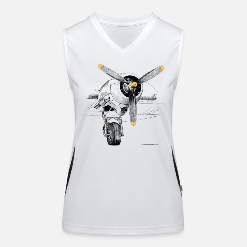 Motor Funktionelles Kontrast-Tank Top für Frauen