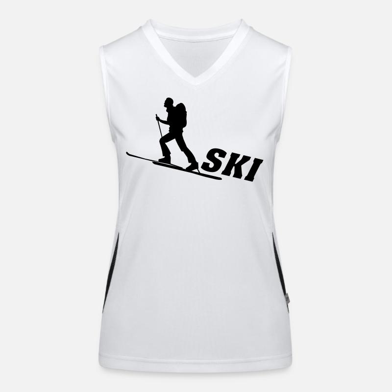Skilanglauf Funktionelles Kontrast-Tank Top für Frauen