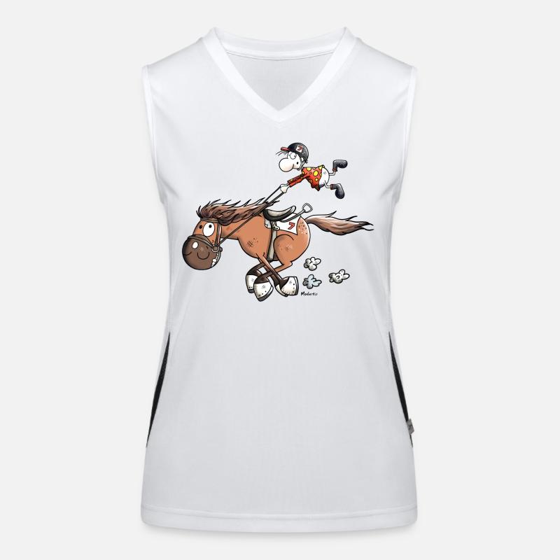 Cheval De Course Rapide Débardeur respirant contrasté Femme