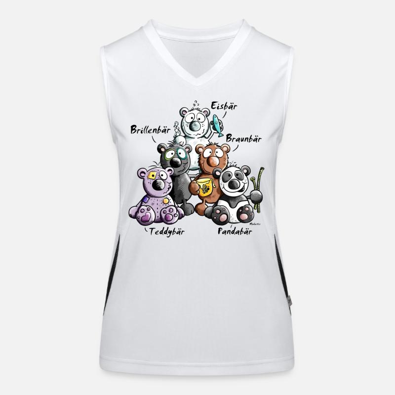 Bären Pyramide Funktionelles Kontrast-Tank Top für Frauen