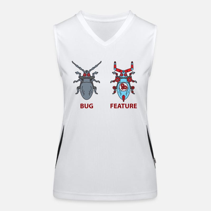 Blague programmeur Débardeur respirant contrasté Femme