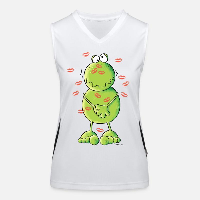 Baiser Grenouille Débardeur respirant contrasté Femme