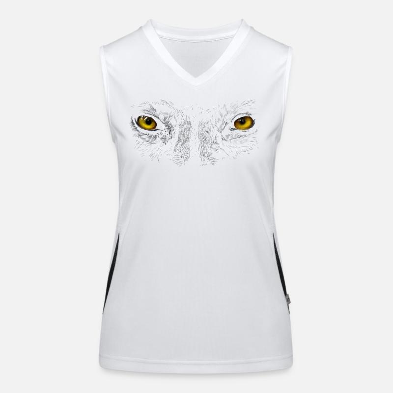 Wolf eyes Women's Functional Contrast Tank Top