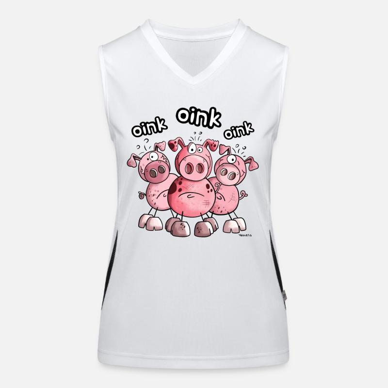 Das Schweine Team Funktionelles Kontrast-Tank Top für Frauen