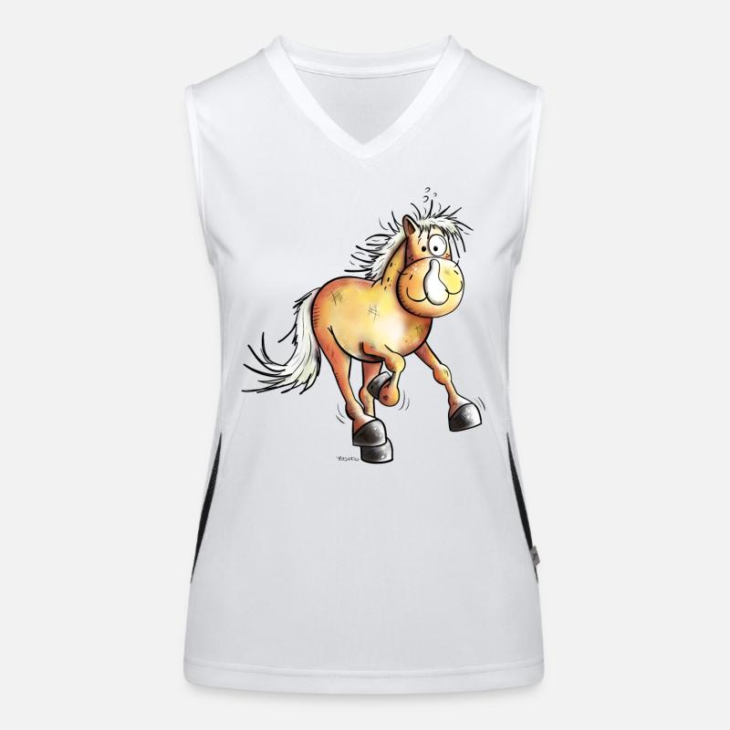 Courir Haflinger Débardeur respirant contrasté Femme