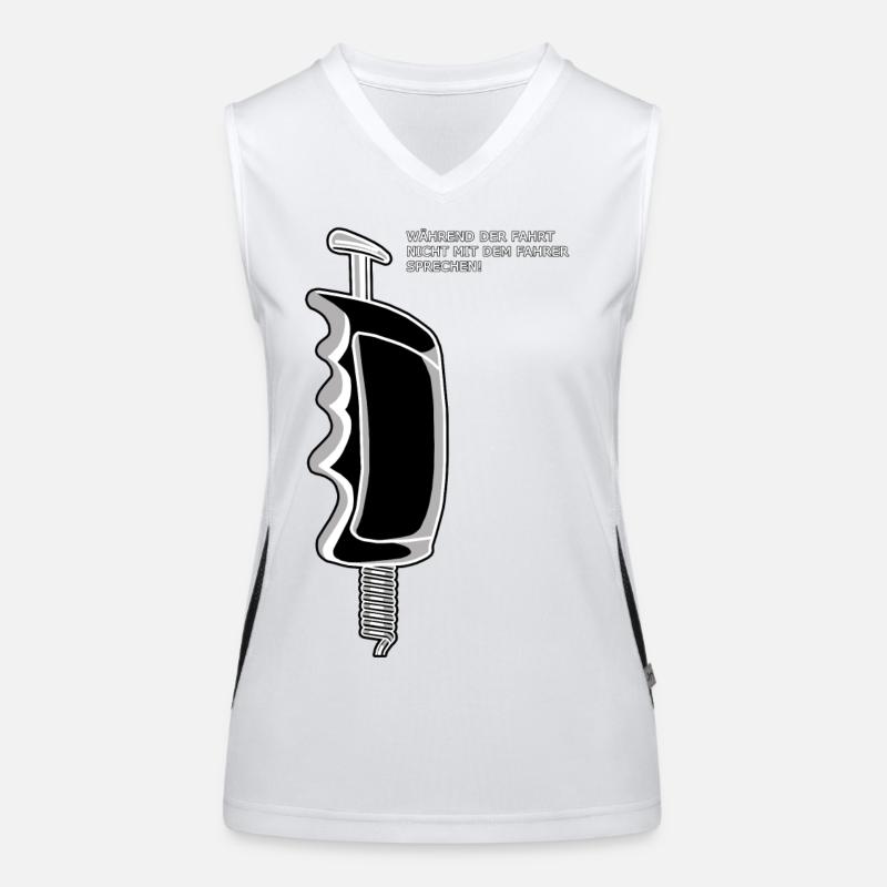 Slotregler mit Spruch 2 Funktionelles Kontrast-Tank Top für Frauen