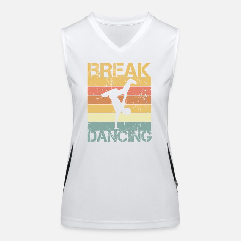 Breakdance Débardeur respirant contrasté Femme