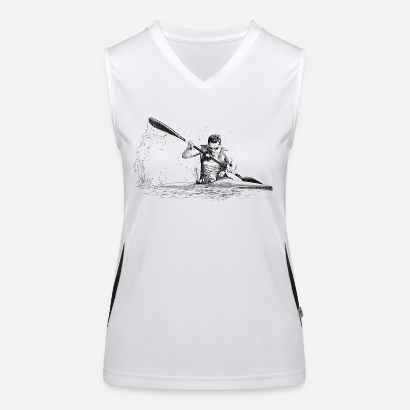 Kajak Funktionelles Kontrast-Tank Top für Frauen