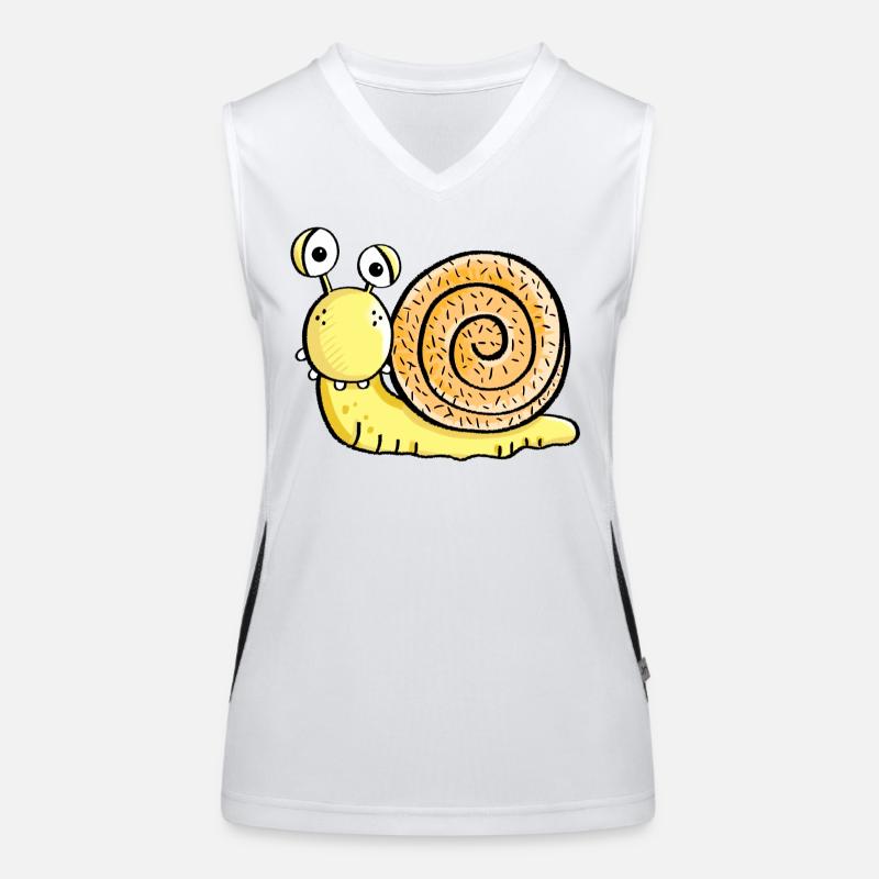 Mignon Escargot Débardeur respirant contrasté Femme