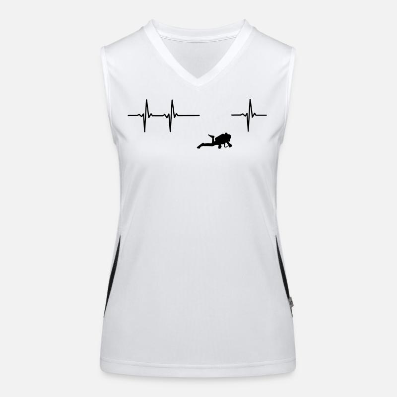 Plongeurs ECG Débardeur respirant contrasté Femme