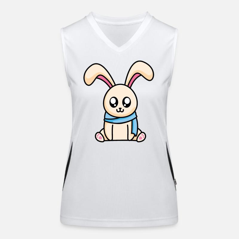 Lapin d'hiver - design Débardeur respirant contrasté Femme