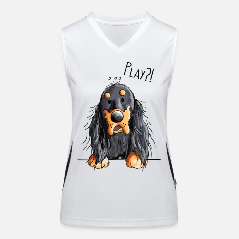 Play Gordon Setter - Chien - Cadeau Débardeur respirant contrasté Femme