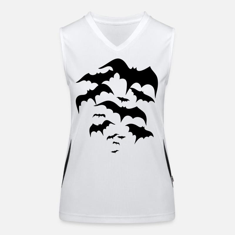 Fledermäuse, bats, Vampire, Dracula Funktionelles Kontrast-Tank Top für Frauen