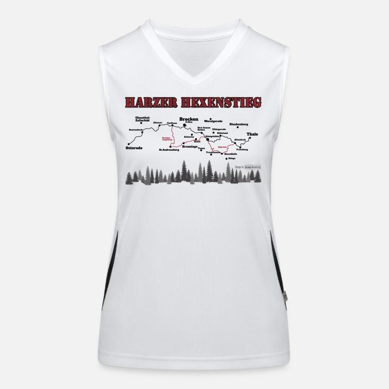 Harzer Hexenstieg Funktionelles Kontrast-Tank Top für Frauen