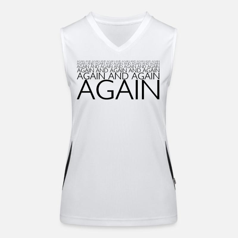 AGAIN AND AGAIN AND AGAIN Women's Functional Contrast Tank Top