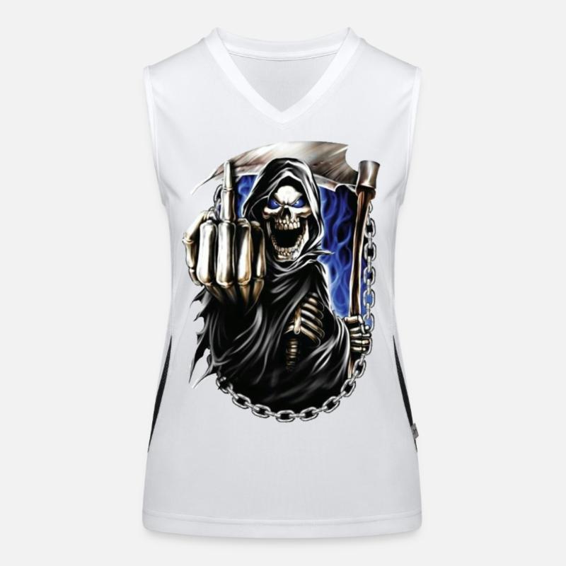 Sensenmann Funktionelles Kontrast-Tank Top für Frauen