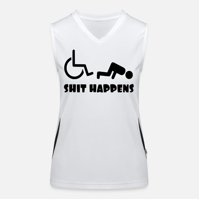 Manchmal wird es in Ihrem Rollstuhl schlimmer # Funktionelles Kontrast-Tank Top für Frauen
