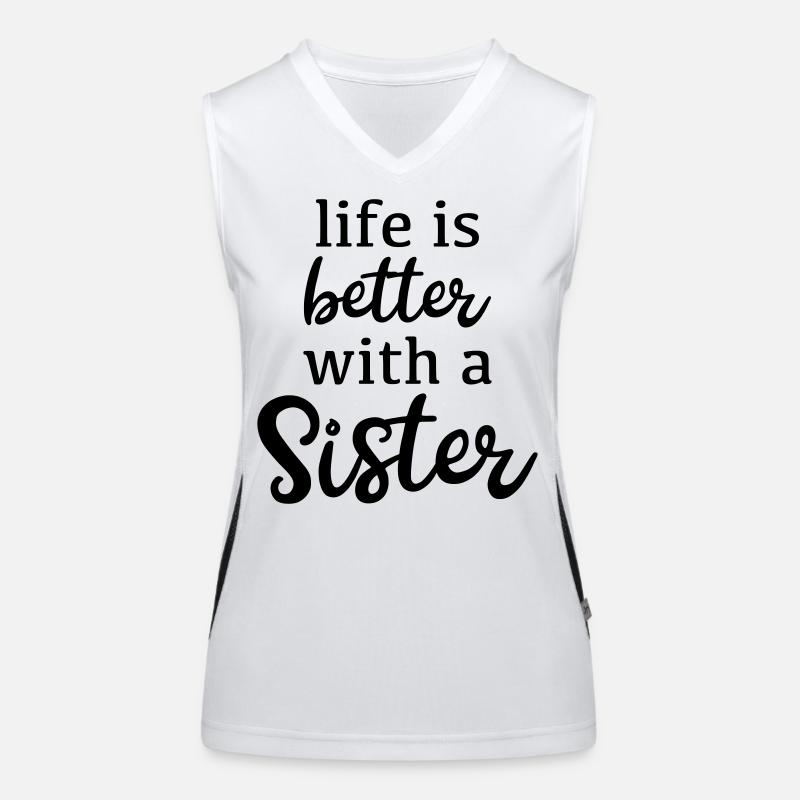 Schwester Funktionelles Kontrast-Tank Top für Frauen