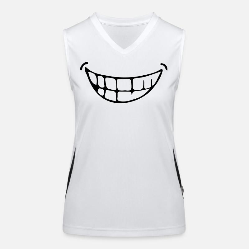 sourire Débardeur respirant contrasté Femme