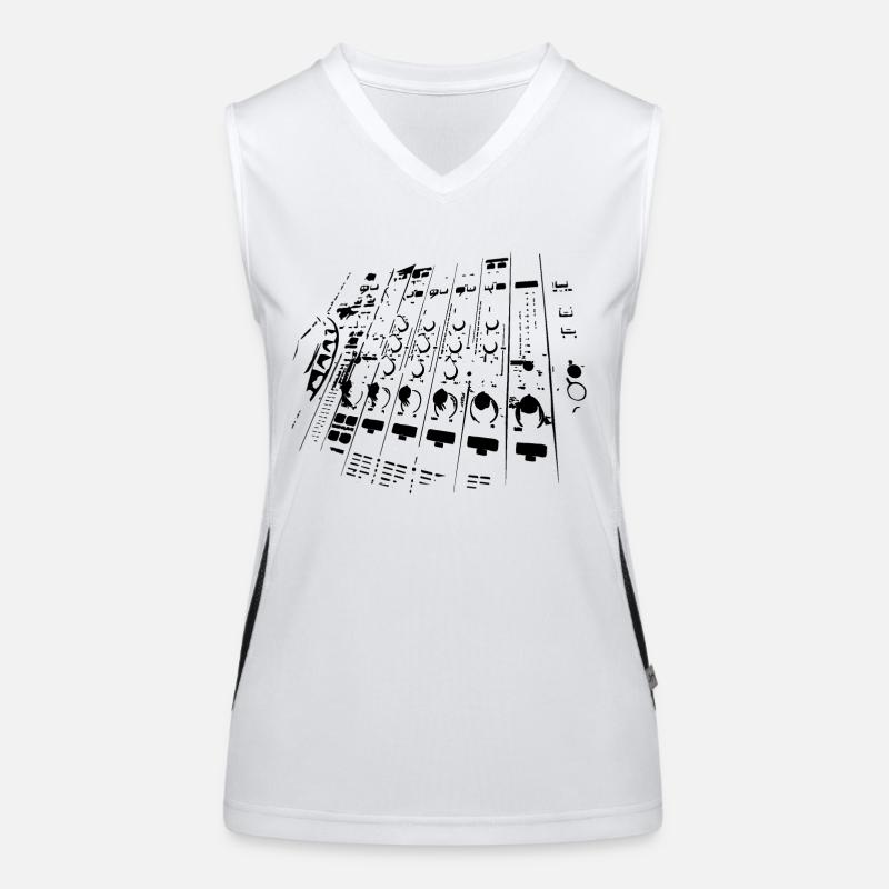 DJ Mixer Women's Functional Contrast Tank Top