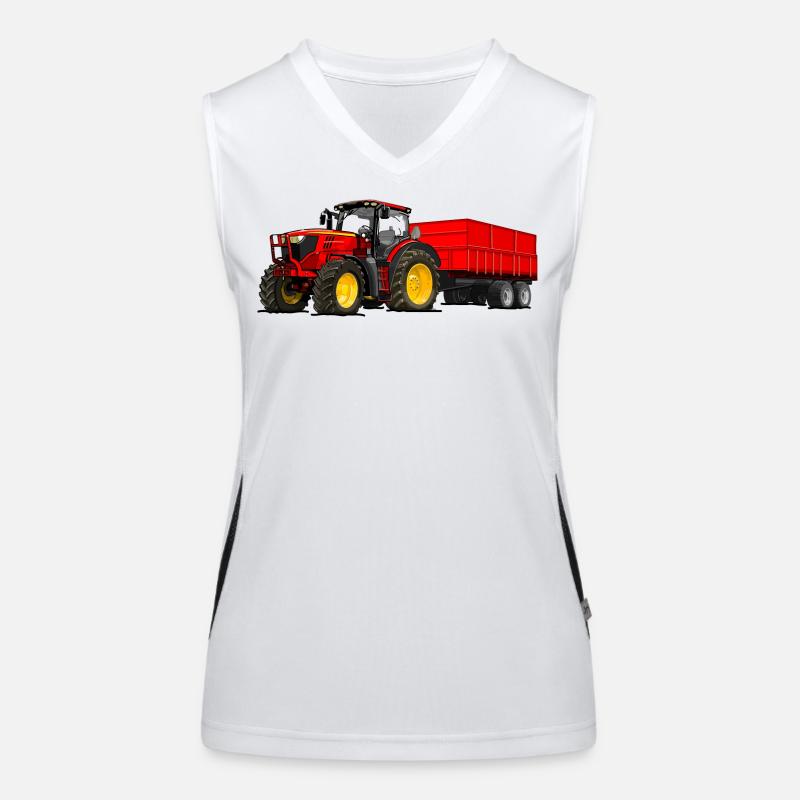Tractor with trailer Women's Functional Contrast Tank Top