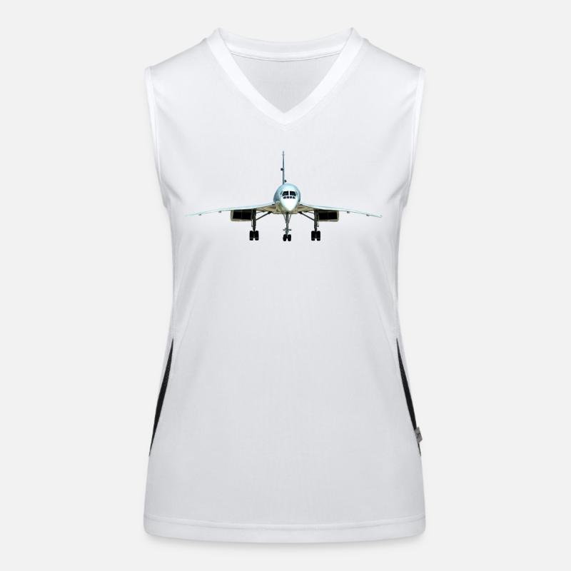 Concorde - Women's Functional Contrast Tank Top - white/black