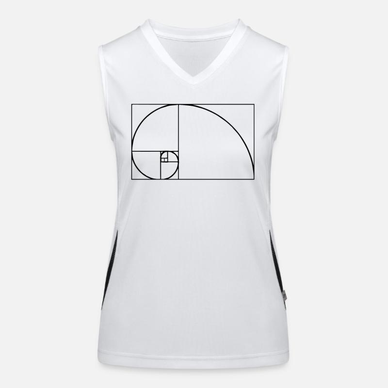 Fibonacci Tshirt Funktionelles Kontrast-Tank Top für Frauen