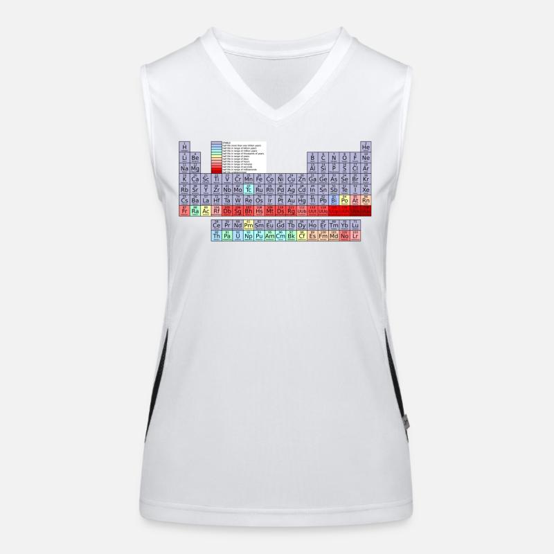Periodic table Women's Functional Contrast Tank Top