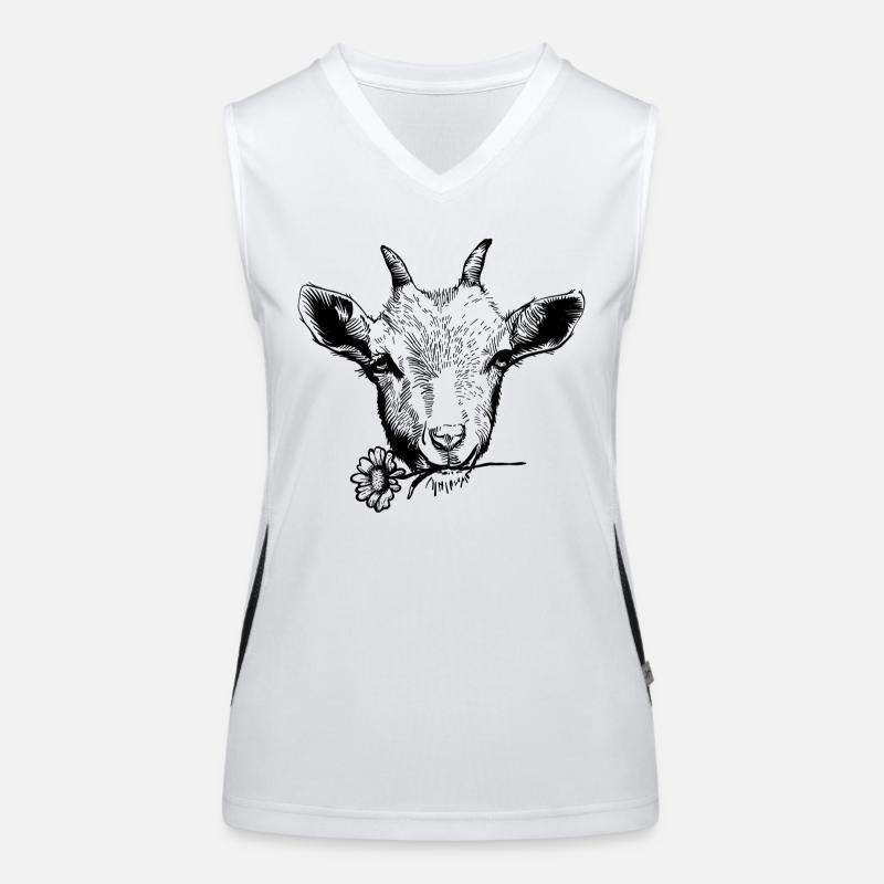 Chèvre Débardeur respirant contrasté Femme