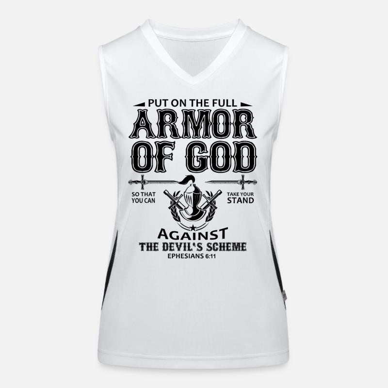 armure de dieu Débardeur respirant contrasté Femme