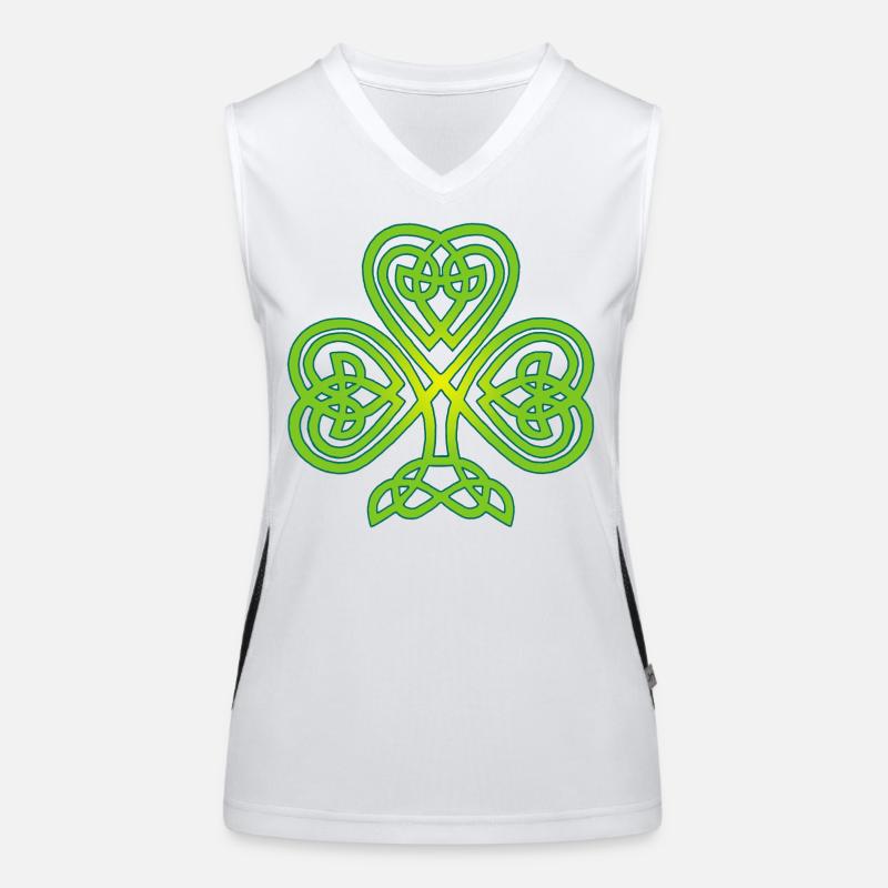 Trèfle d'Irlande Débardeur respirant contrasté Femme